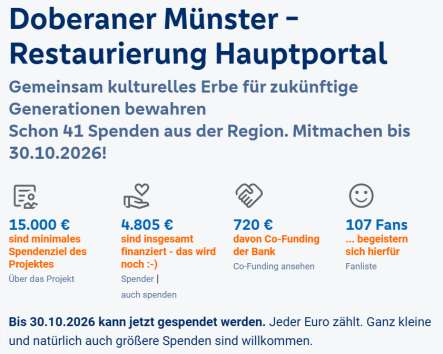 Spendenaktion hauptportal 2