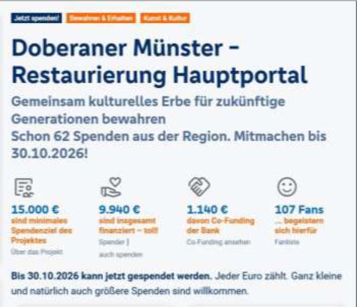 Spendenaktion hauptportal 2